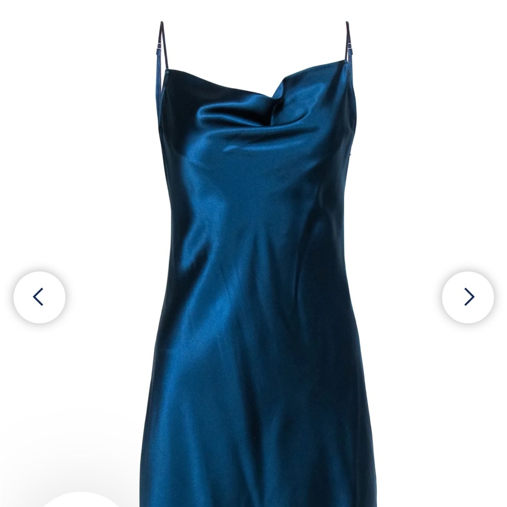 Fleur du Mal silk cowl mini dress size S